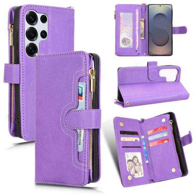 Leder Handyhülle mir Reißverschluss für Samsung Galaxy S25 | S25+ | S25 Ultra | S24 Ultra | S24+ | S24