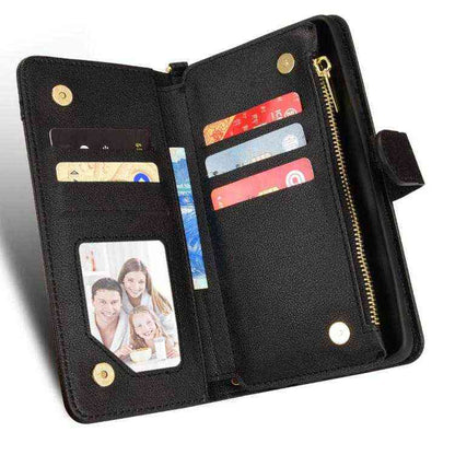 Leder Handyhülle mir Reißverschluss für Samsung Galaxy S25 | S25+ | S25 Ultra | S24 Ultra | S24+ | S24