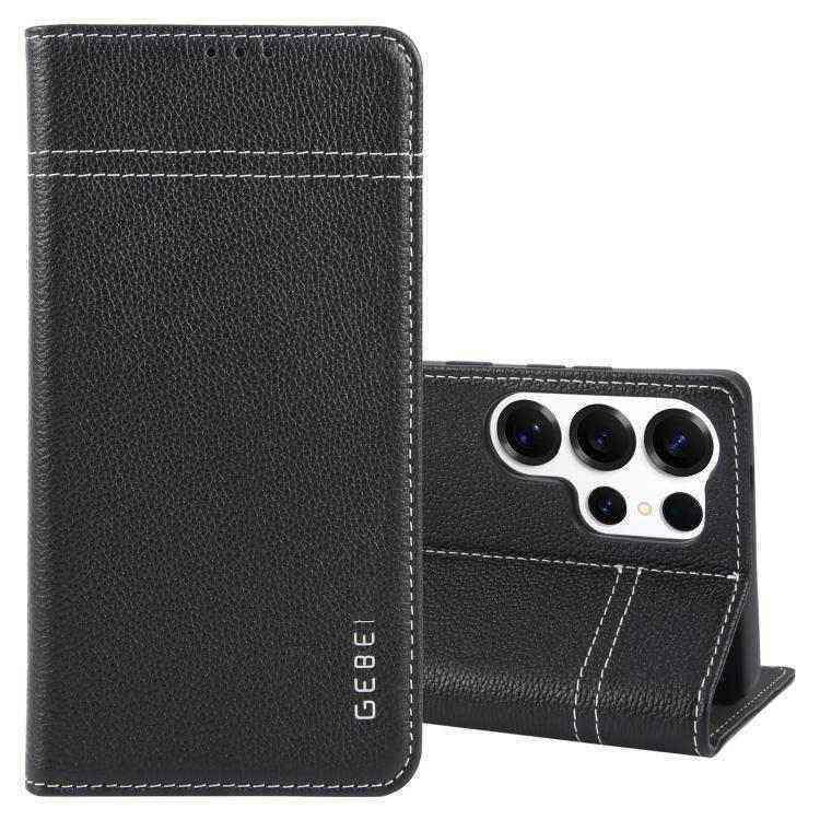 GEBEI Echtleder Handyhülle für Samsung Galaxy S25 | S24 | Plus | Ultra