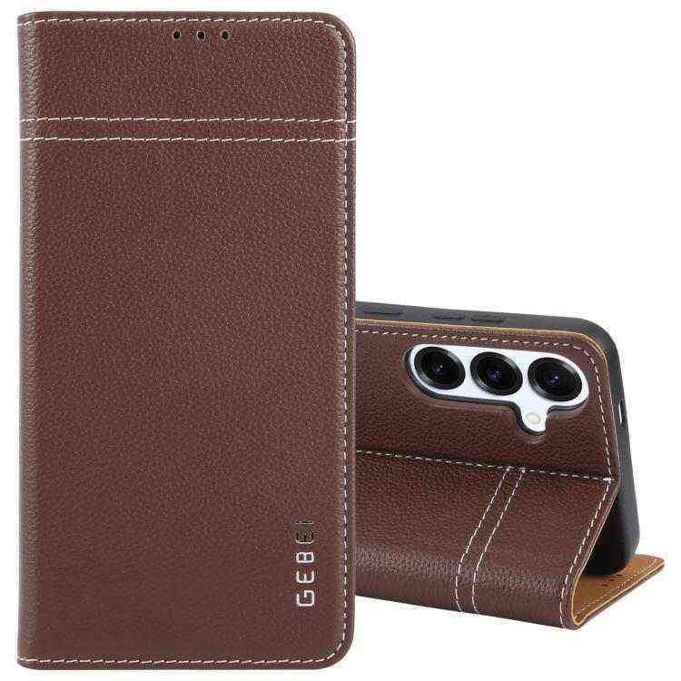 GEBEI Echtleder Handyhülle für Samsung Galaxy S25 | S24 | Plus | Ultra