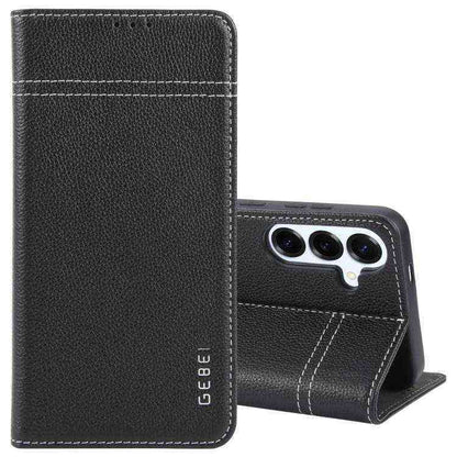 GEBEI Echtleder Handyhülle für Samsung Galaxy S25 | S24 | Plus | Ultra