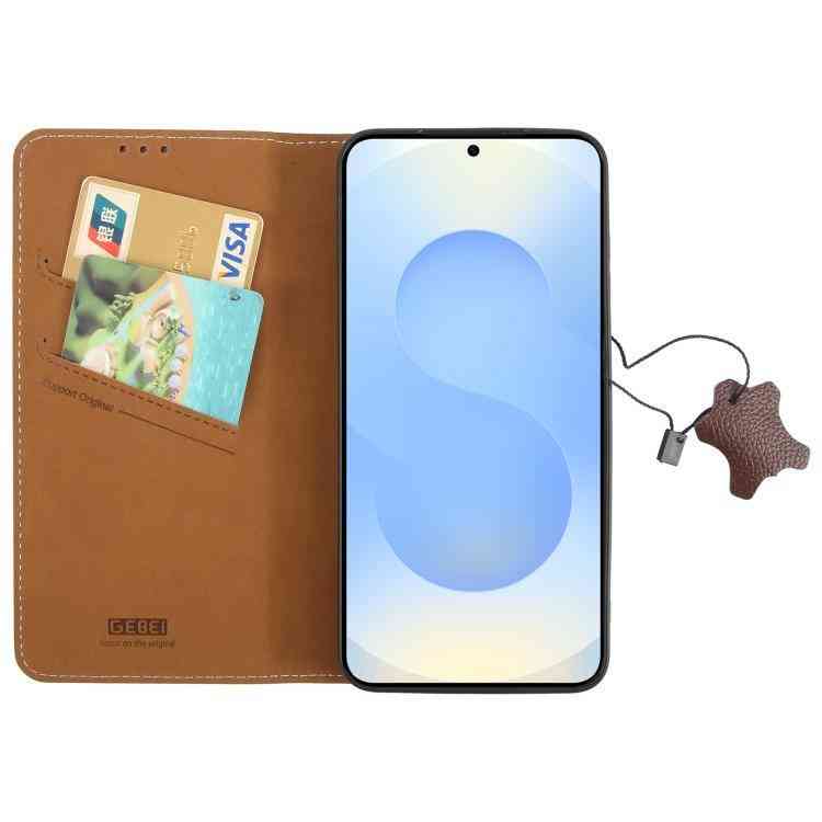 GEBEI Echtleder Handyhülle für Samsung Galaxy S25 | S24 | Plus | Ultra