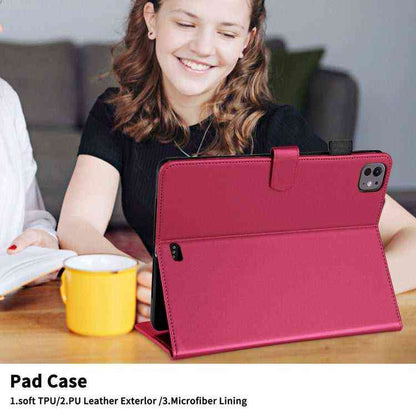 Rhombus Lattice Lederhülle für Smart Tablet, For iPad Pro 13 2024, For iPad Pro 11 2024, For iPad Pro 12.9 2022 / 2021 / 2020, For iPad Pro 11 2022 / 2021 / 2020