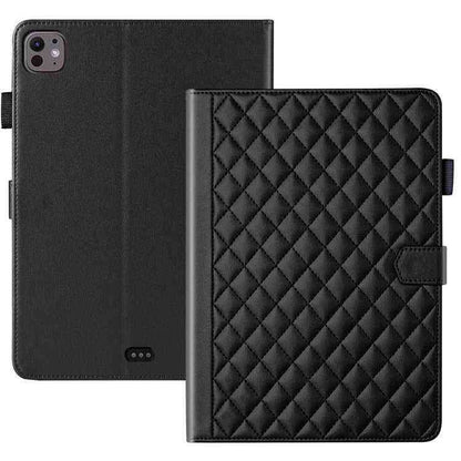 Rhombus Lattice Lederhülle für Smart Tablet, For iPad Pro 13 2024, For iPad Pro 11 2024, For iPad Pro 12.9 2022 / 2021 / 2020, For iPad Pro 11 2022 / 2021 / 2020