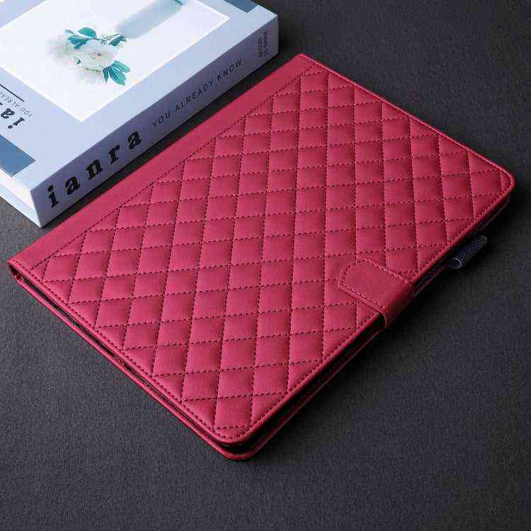 Rhombus Lattice Lederhülle für Smart Tablet, For iPad 10th Gen 10.9 2022, For iPad 10.2 2021 / 2020 / 10.5, For iPad mini 5 / mini 4 / mini 3, For iPad Air / Air 2 / 9.7 2017 / 2018