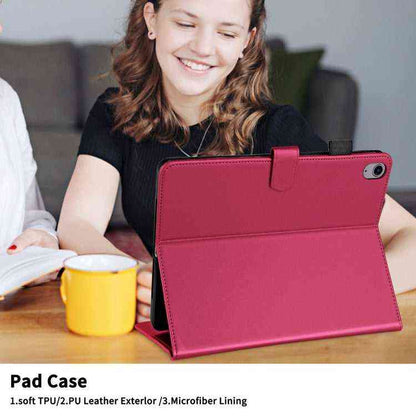 Rhombus Lattice Lederhülle für Smart Tablet, For iPad 10th Gen 10.9 2022, For iPad 10.2 2021 / 2020 / 10.5, For iPad mini 5 / mini 4 / mini 3, For iPad Air / Air 2 / 9.7 2017 / 2018