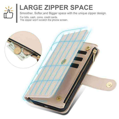 Leder Handyhülle mit Umhängeband für Samsung Galaxy S24 Ultra 5G