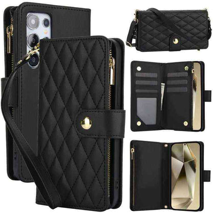 Leder Handyhülle mit Umhängeband für Samsung Galaxy S24 Ultra 5G