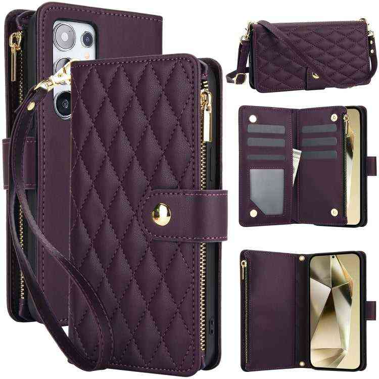 Leder Handyhülle mit Umhängeband für Samsung Galaxy S24 Ultra 5G