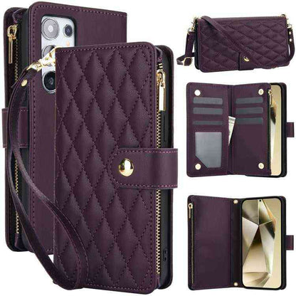 Leder Handyhülle mit Umhängeband für Samsung Galaxy S24 Ultra 5G