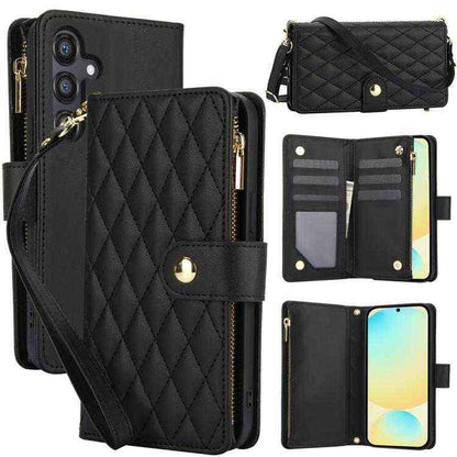 Leder Handyhülle mit Umhängeband für Samsung Galaxy S25 | S24 | S25+ / S24+ | S25 Ultra | S24 FE