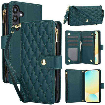 Leder Handyhülle mit Umhängeband für Samsung Galaxy S25 | S24 | S25+ / S24+ | S25 Ultra | S24 FE