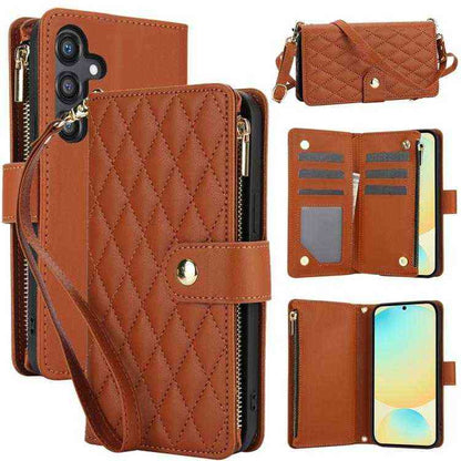 Leder Handyhülle mit Umhängeband für Samsung Galaxy S25 | S24 | S25+ / S24+ | S25 Ultra | S24 FE