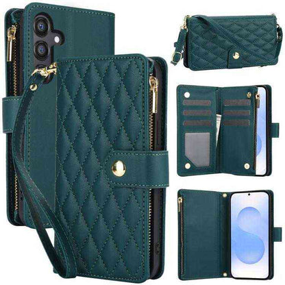 Leder Handyhülle mit Umhängeband für Samsung Galaxy S25 | S24 | S25+ / S24+ | S25 Ultra | S24 FE