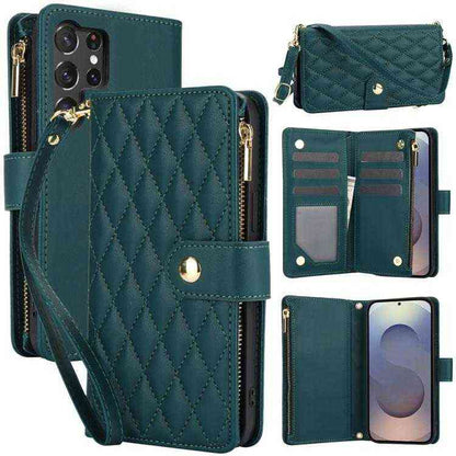 Leder Handyhülle mit Umhängeband für Samsung Galaxy S25 | S24 | S25+ / S24+ | S25 Ultra | S24 FE