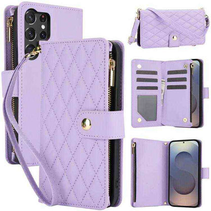Leder Handyhülle mit Umhängeband für Samsung Galaxy S25 | S24 | S25+ / S24+ | S25 Ultra | S24 FE