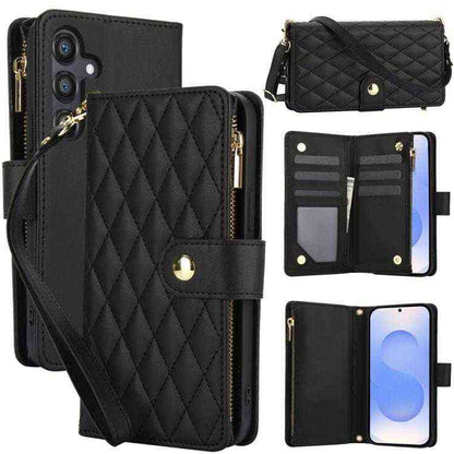 Leder Handyhülle mit Umhängeband für Samsung Galaxy S25 | S24 | S25+ / S24+ | S25 Ultra | S24 FE