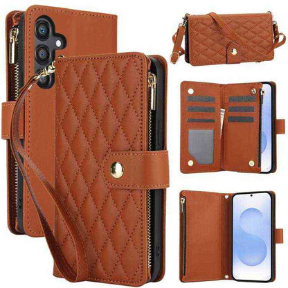 Leder Handyhülle mit Umhängeband für Samsung Galaxy S25 | S24 | S25+ / S24+ | S25 Ultra | S24 FE