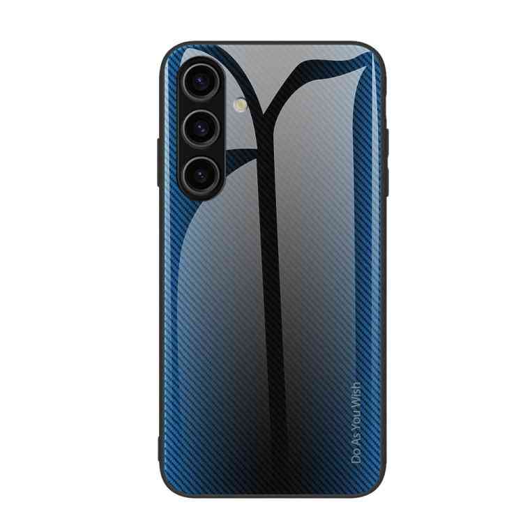 Glas Backcover Farbverlauf blau