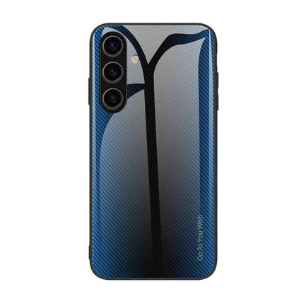Glas Backcover Farbverlauf blau