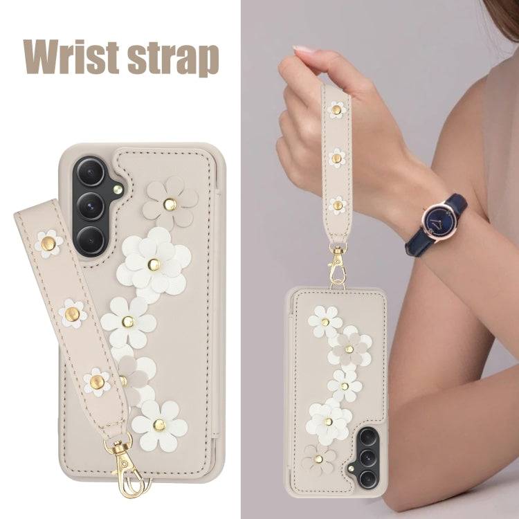 Crossbody-Handyhülle aus Leder mit Blumenmuster, For Samsung Galaxy S24+ 5G, For Samsung Galaxy S23 FE 5G, For Samsung Galaxy S23 Ultra 5G, For Samsung Galaxy S23+ 5G