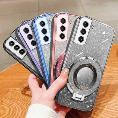 Glitzer TPU Handyhülle mit Ständer für Samsung Galaxy S21 5G | S21+ 5G | S21 Ultra 5G | S20 Ultra | S20 | S20+