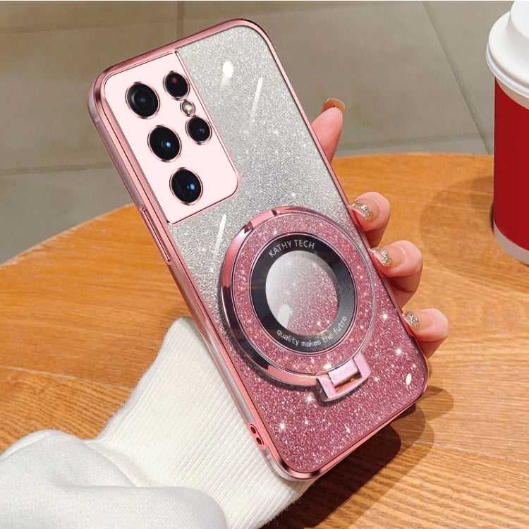 Glitzer TPU Handyhülle mit Ständer für Samsung Galaxy S21 5G | S21+ 5G | S21 Ultra 5G | S20 Ultra | S20 | S20+