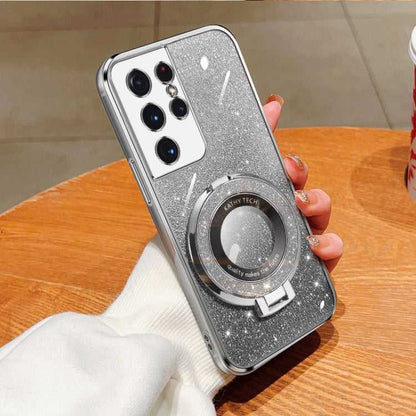 Glitzer TPU Handyhülle mit Ständer für Samsung Galaxy S21 5G | S21+ 5G | S21 Ultra 5G | S20 Ultra | S20 | S20+