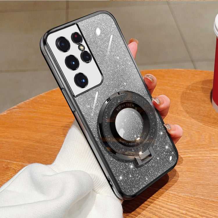 Glitzer TPU Handyhülle mit Ständer für Samsung Galaxy S21 5G | S21+ 5G | S21 Ultra 5G | S20 Ultra | S20 | S20+