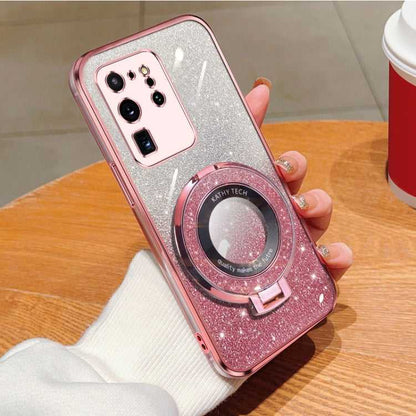 Glitzer TPU Handyhülle mit Ständer für Samsung Galaxy S21 5G | S21+ 5G | S21 Ultra 5G | S20 Ultra | S20 | S20+