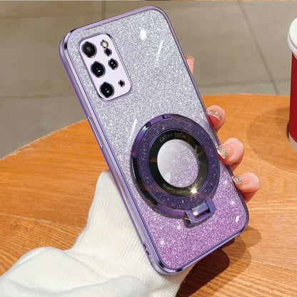 Glitzer TPU Handyhülle mit Ständer für Samsung Galaxy S21 5G | S21+ 5G | S21 Ultra 5G | S20 Ultra | S20 | S20+