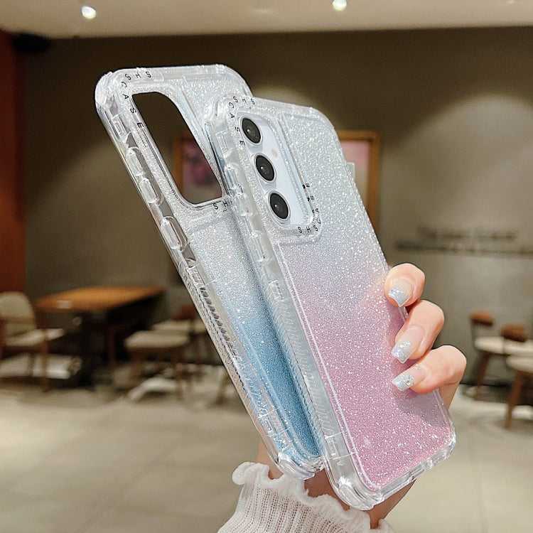 TPU + PC Glitzer Handyhülle 360 Grad für Samsung Galaxy A55 5G