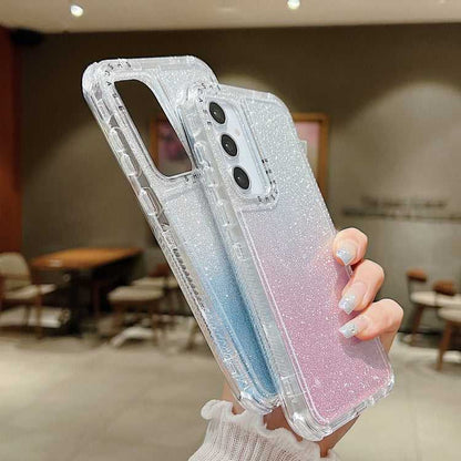TPU + PC Glitzer Handyhülle 360 Grad für Samsung Galaxy A55 5G