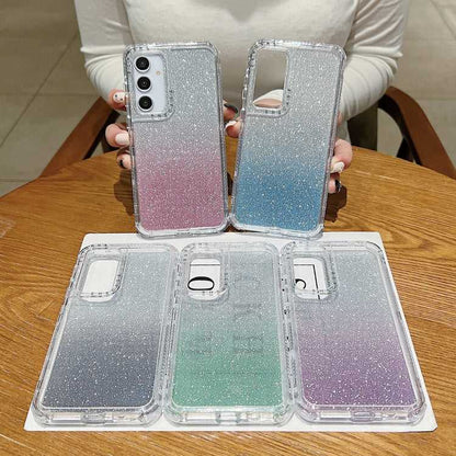 TPU + PC Glitzer Handyhülle 360 Grad für Samsung Galaxy A55 5G