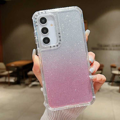 TPU + PC Glitzer Handyhülle 360 Grad für Samsung Galaxy A55 5G