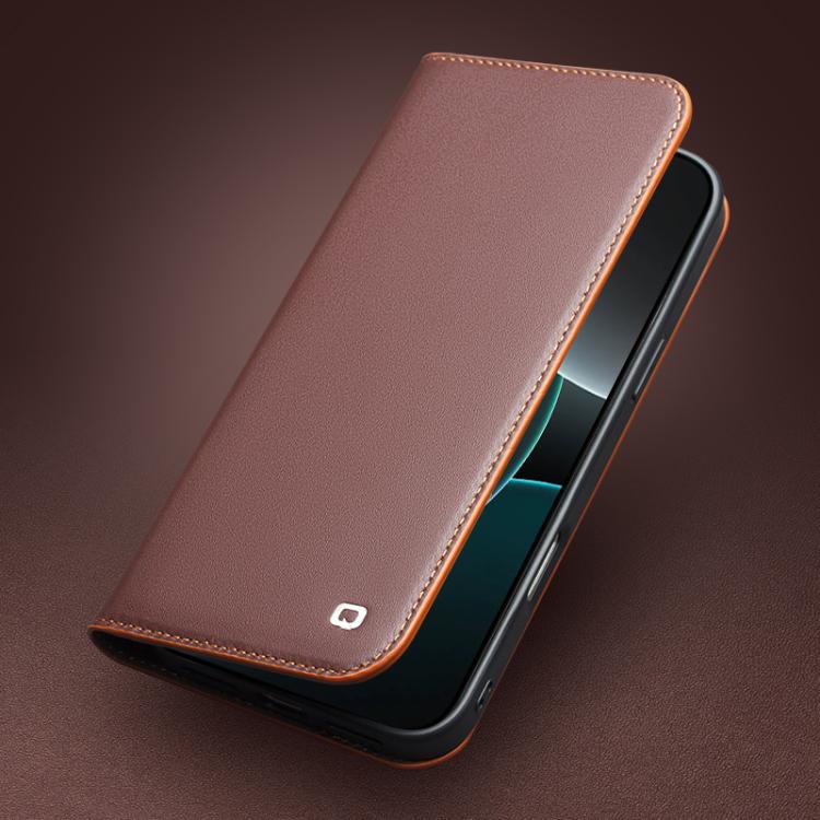 QIALINO Handyhülle aus Echtleder für Apple Serie 17 iPhone