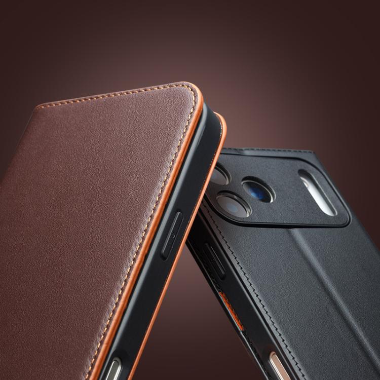 QIALINO Handyhülle aus Echtleder für Apple Serie 17 iPhone