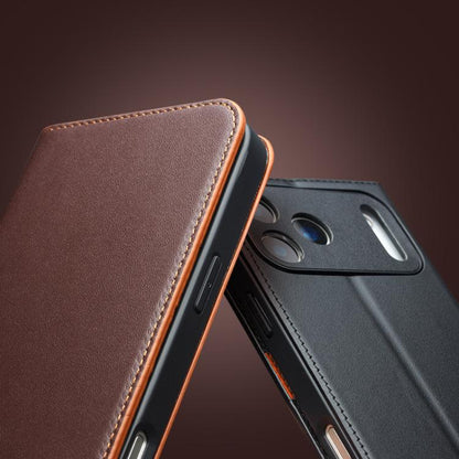 QIALINO Handyhülle aus Echtleder für Apple Serie 17 iPhone