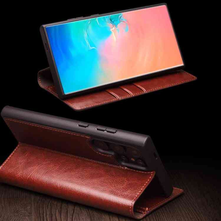 QIALINO Echtleder Handyhülle für Samsung Galaxy S25 | S25 Plus | S25 Ultra