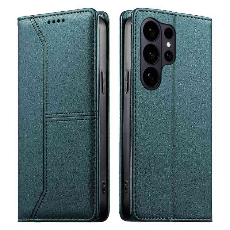 Vegan Leather Phone Case with Stitched Line, Magnetic RFID Protection, and RFID Technology, For Samsung Galaxy S26+ 5G, For Samsung Galaxy S26 Edge 5G, For Samsung Galaxy S26 Ultra 5G, For Samsung Galaxy S26 5G