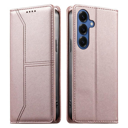 Vegan Leather Phone Case with Stitched Line, Magnetic RFID Protection, and RFID Technology, For Samsung Galaxy S26+ 5G, For Samsung Galaxy S26 Edge 5G, For Samsung Galaxy S26 Ultra 5G, For Samsung Galaxy S26 5G