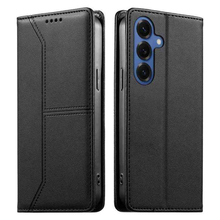 Vegan Leather Phone Case with Stitched Line, Magnetic RFID Protection, and RFID Technology, For Samsung Galaxy S26+ 5G, For Samsung Galaxy S26 Edge 5G, For Samsung Galaxy S26 Ultra 5G, For Samsung Galaxy S26 5G