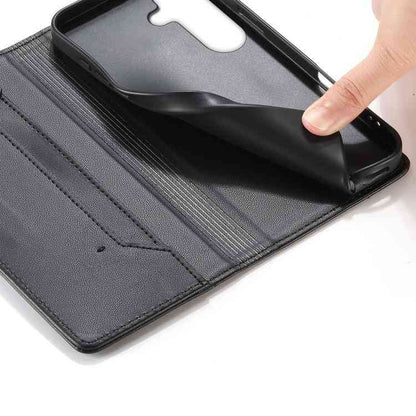 Vegan Leather Phone Case with Stitched Line, Magnetic RFID Protection, and RFID Technology, For Samsung Galaxy S26+ 5G, For Samsung Galaxy S26 Edge 5G, For Samsung Galaxy S26 Ultra 5G, For Samsung Galaxy S26 5G