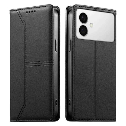 Vegan Leather Phone Case with Stitched Line, Magnetic RFID Protection, and RFID Technology, For Samsung Galaxy S26+ 5G, For Samsung Galaxy S26 Edge 5G, For Samsung Galaxy S26 Ultra 5G, For Samsung Galaxy S26 5G