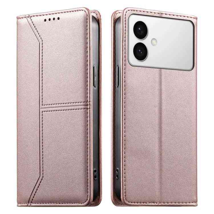 Vegan Leather Phone Case with Stitched Line, Magnetic RFID Protection, and RFID Technology, For Samsung Galaxy S26+ 5G, For Samsung Galaxy S26 Edge 5G, For Samsung Galaxy S26 Ultra 5G, For Samsung Galaxy S26 5G