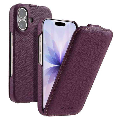 Melkco MagSafe Echtleder Flipcase für iPhone Serie 17