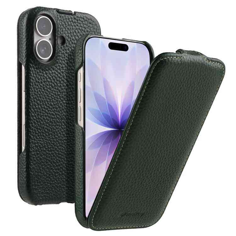 Melkco MagSafe Echtleder Flipcase für iPhone Serie 17