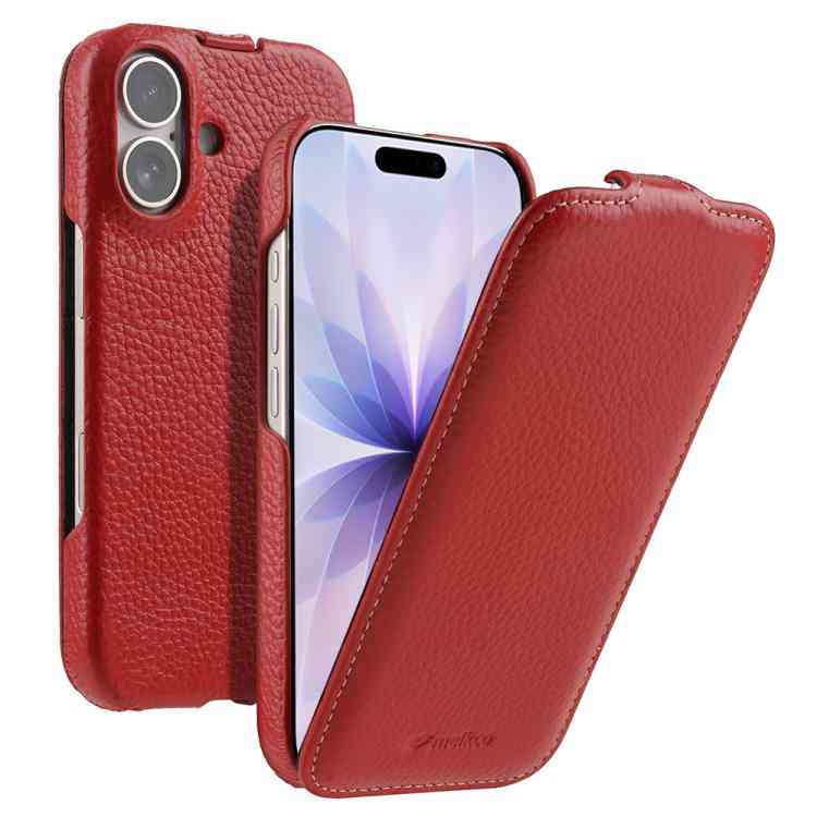 Melkco MagSafe Echtleder Flipcase für iPhone Serie 17