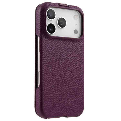 Melkco MagSafe Echtleder Flipcase für iPhone Serie 17