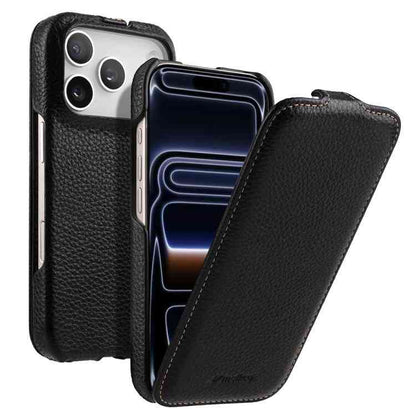 Melkco MagSafe Echtleder Flipcase für iPhone Serie 17